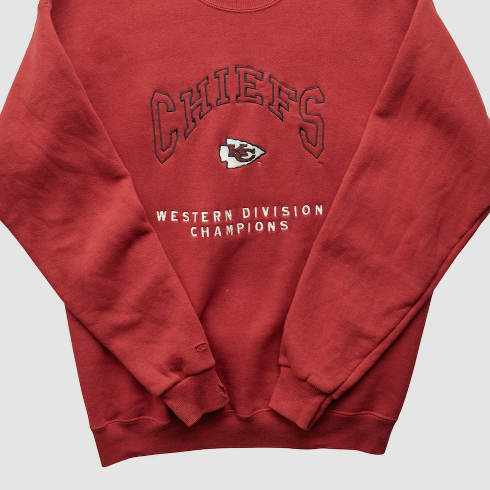 Fanatics Kansas City Chiefs Lee Apparel 90s Pullover Sweatshirt Red Vintage