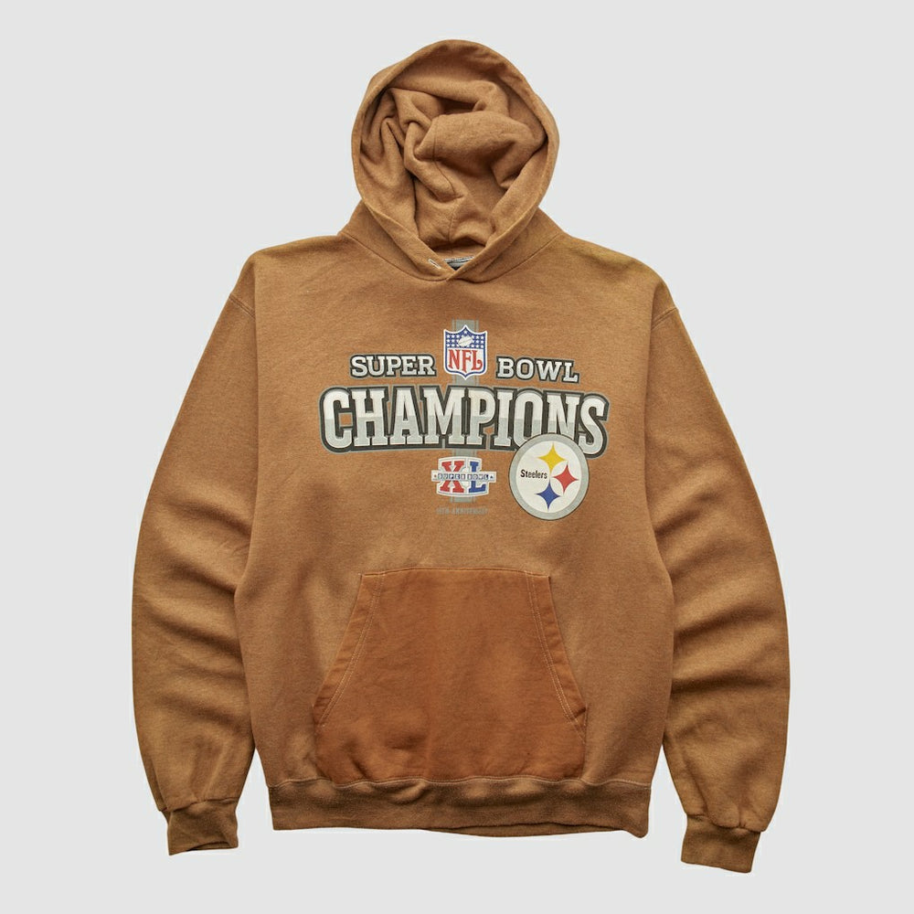 Fanatics Super Bowl XL Reebok 2006 Hooded Pullover Sweatshirt Clay Vintage