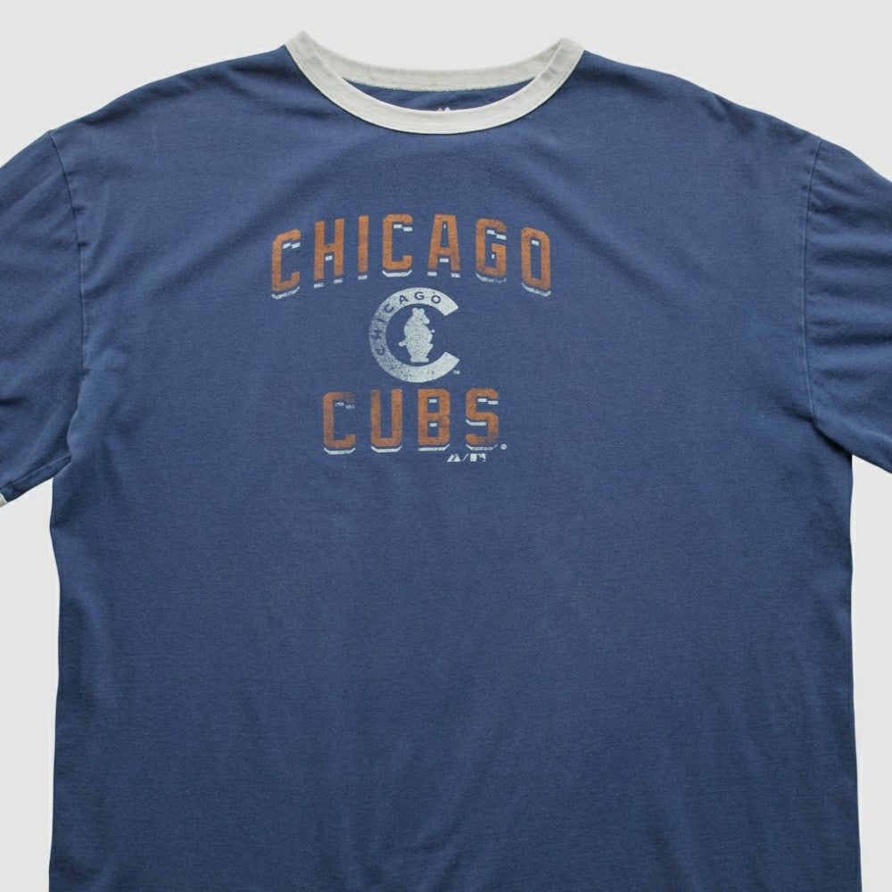 Chicago Cubs Majestic 2000s T-shirt - Navy - 2XVintage - Fanatics Discount