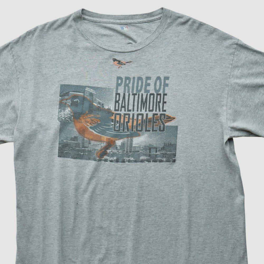 Baltimore Orioles Genuine Merchandise 2000s T-shirt - Heather Gray - Vintage - Fanatics Lifestyle