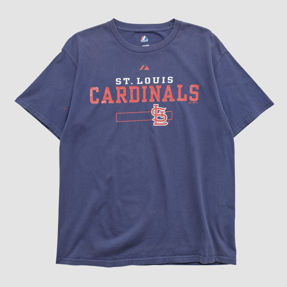 St. Louis Cardinals Majestic 2010 T-shirt - Navy - Vintage - Fanatics Discount