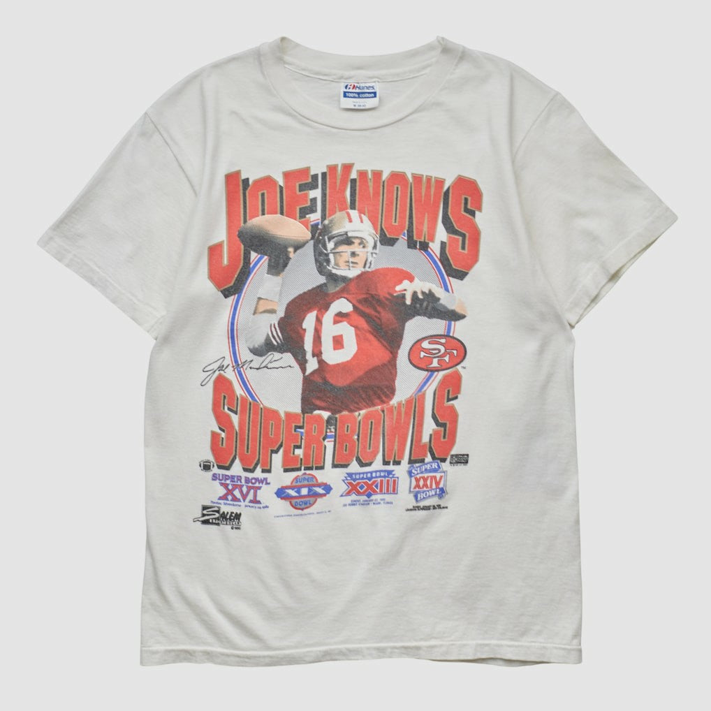 Fanatics San Francisco 49ers Hanes 90s T-shirt White Vintage