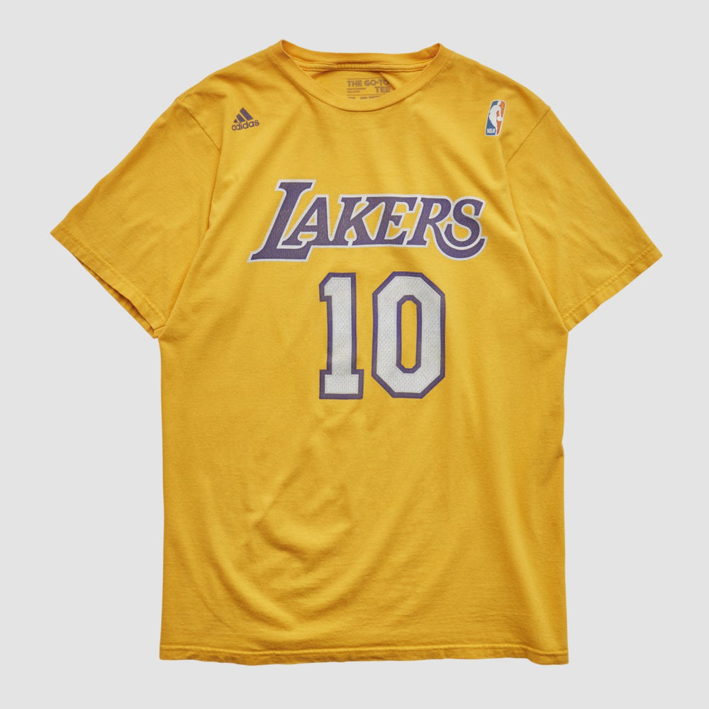 Los Angeles Lakers 2010s T-shirt Yellow Vintage | Adidas for sale