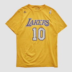 Los Angeles Lakers 2010s T-shirt Yellow Vintage | Adidas for sale
