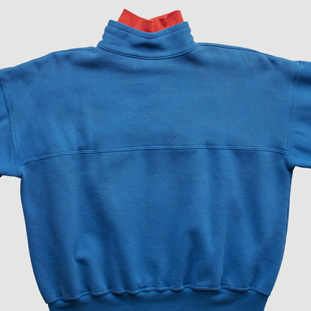 Fanatics New England Patriots Dodger 90s 1/4 Zip Sweatshirt Blue Vintage