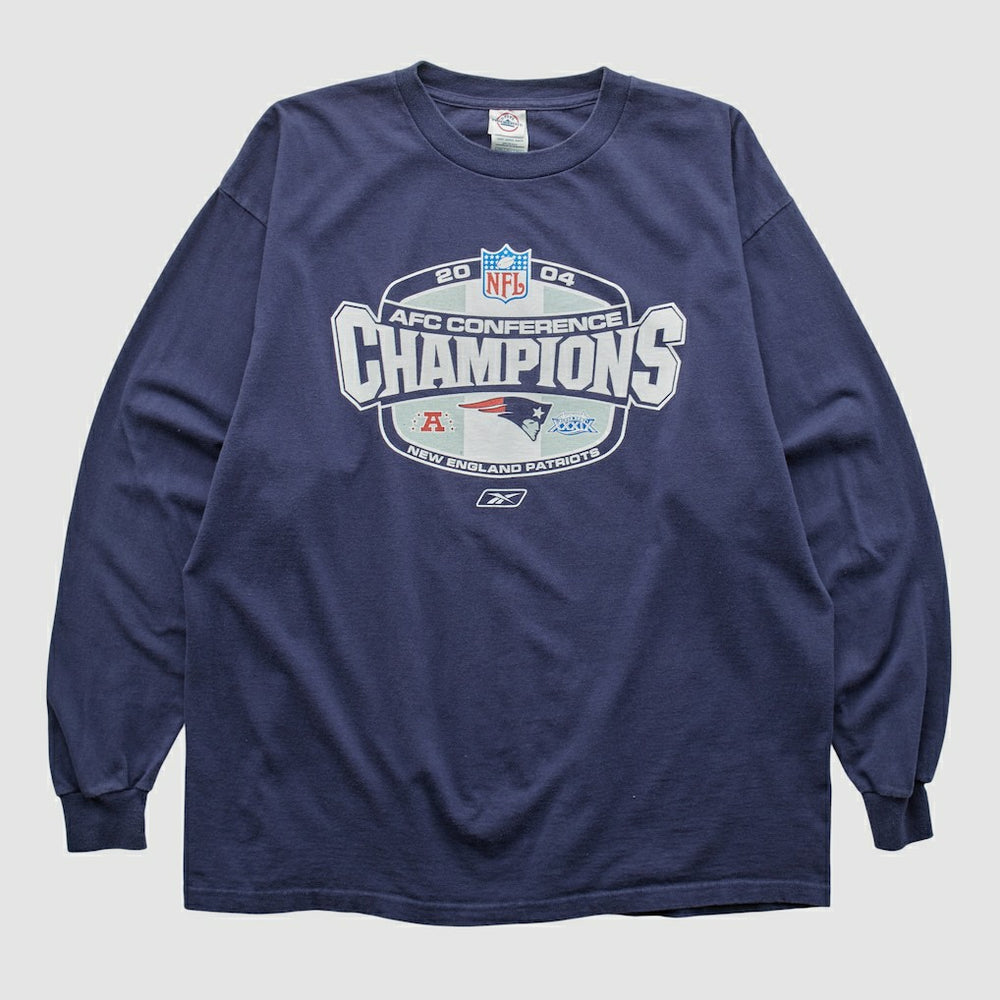 Fanatics New England Patriots Delta 2004 Long Sleeve T-shirt Navy Vintage