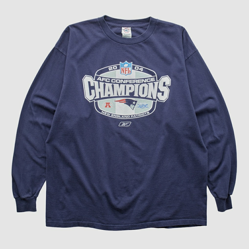 Fanatics New England Patriots Delta 2004 Long Sleeve T-shirt Navy Vintage