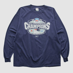 Fanatics New England Patriots Delta 2004 Long Sleeve T-shirt Navy Vintage