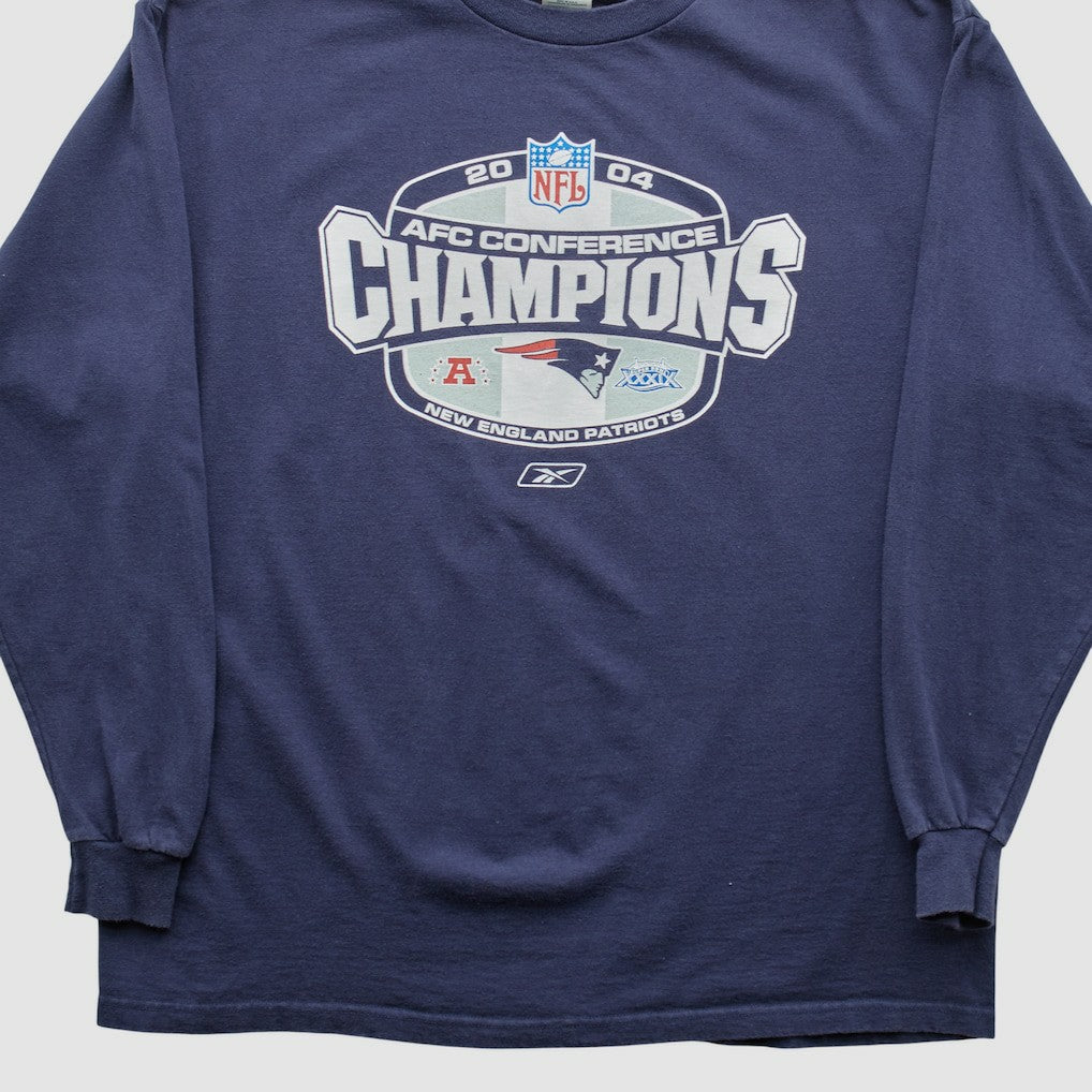 Fanatics New England Patriots Delta 2004 Long Sleeve T-shirt Navy Vintage