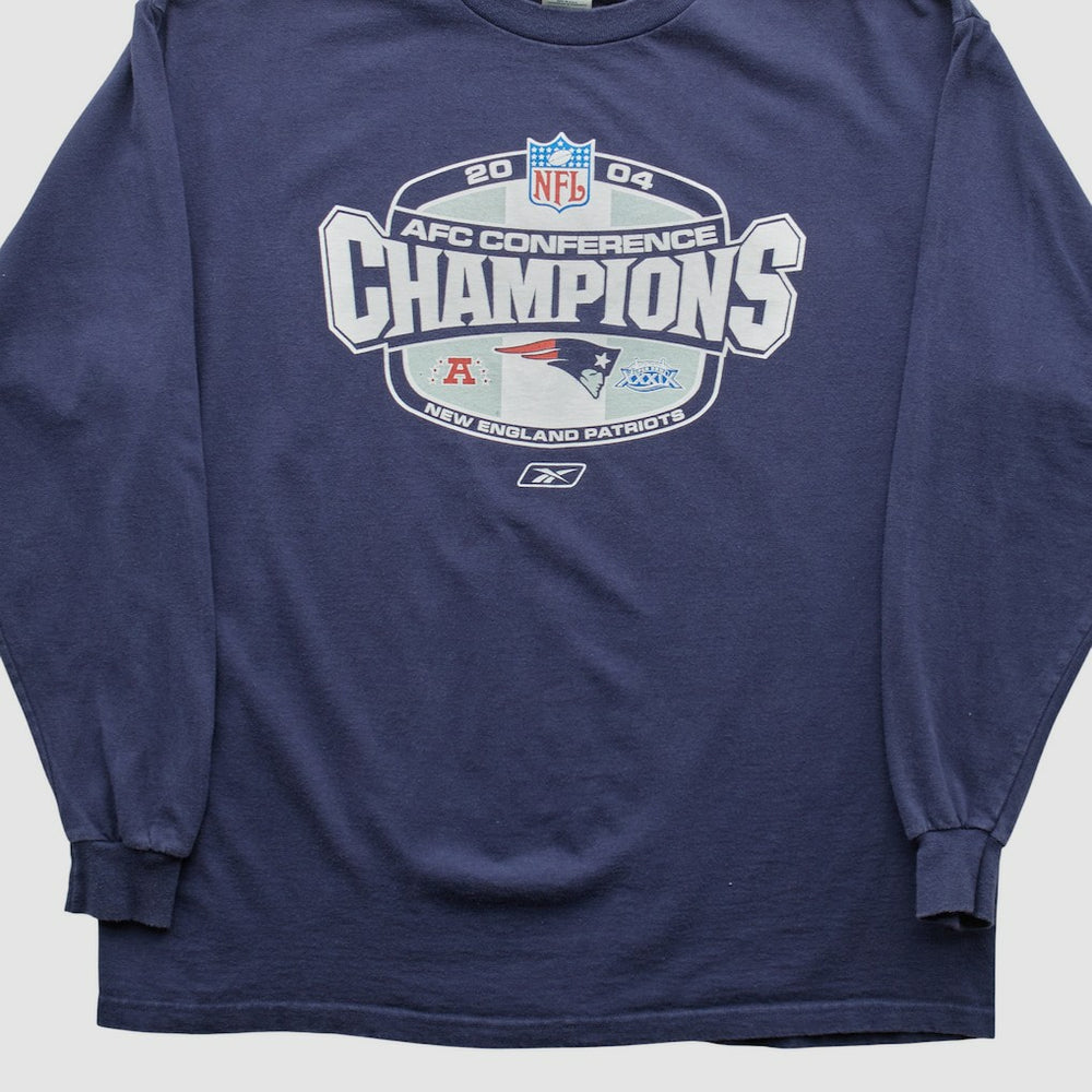 Fanatics New England Patriots Delta 2004 Long Sleeve T-shirt Navy Vintage