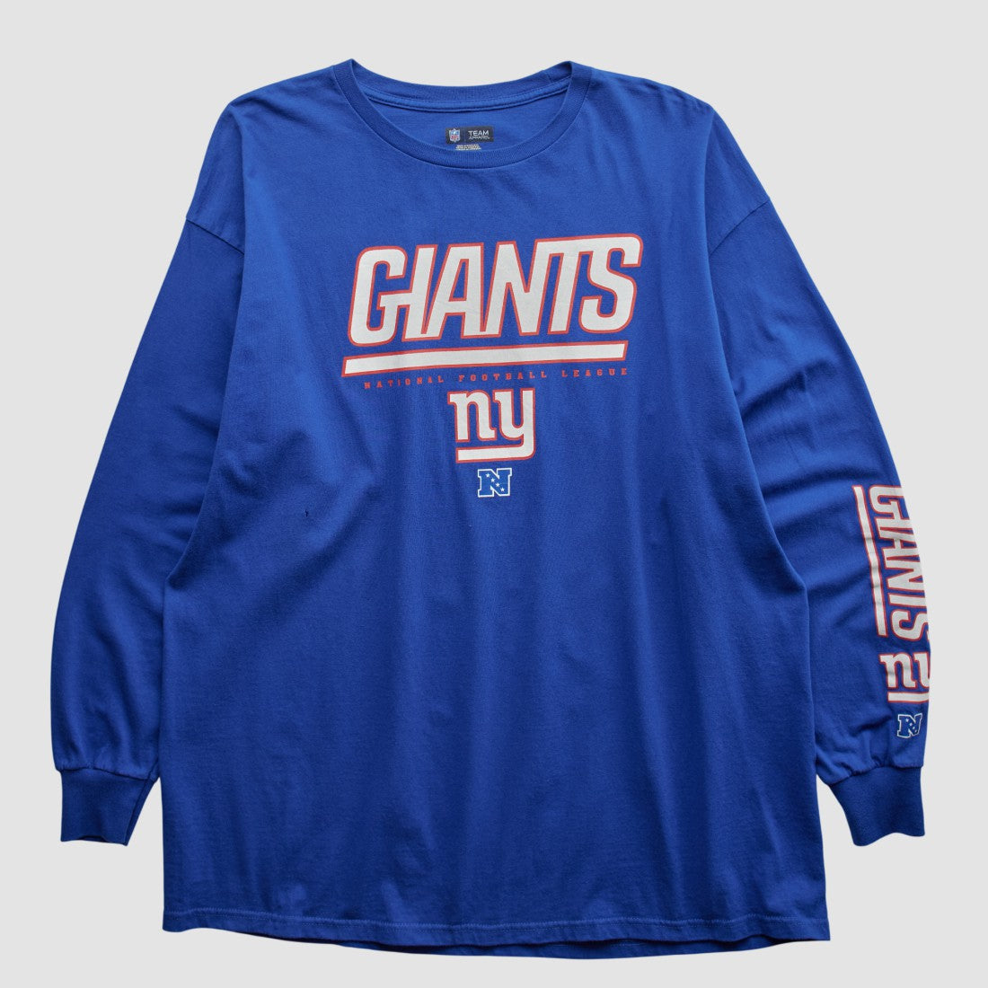 Fanatics New York Giants NFL 2010s Long Sleeve T-shirt Blue Vintage