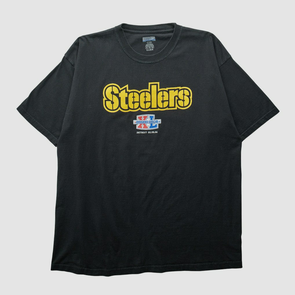 Fanatics Pittsburgh Steelers Reebok 2006 T-shirt Black Vintage