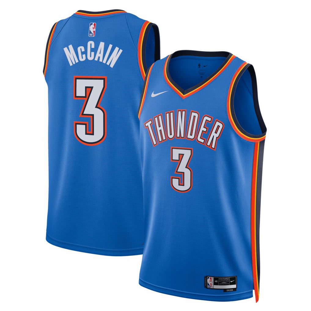Jared McCain Oklahoma City Thunder Unisex Swingman Jersey Icon Edition Blue | Nike discount