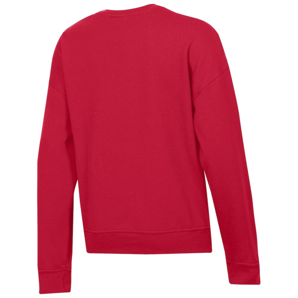 Washington Capitals Champion Women's Wordmark Lockup Powerblend Sweatshirt - Red - NHL 203935413