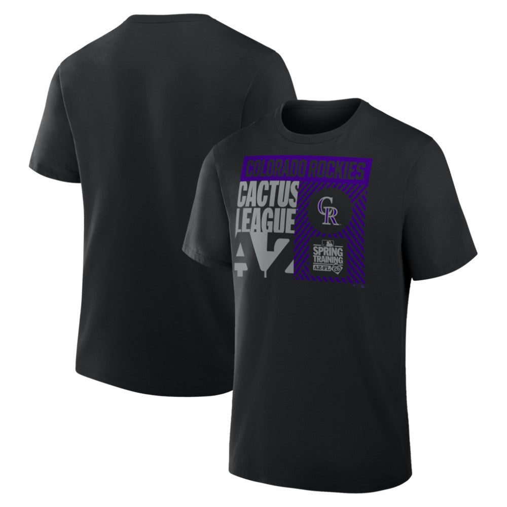 Colorado Rockies 2026 Spring Training True Icon T-Shirt - Black - MLB on Sale