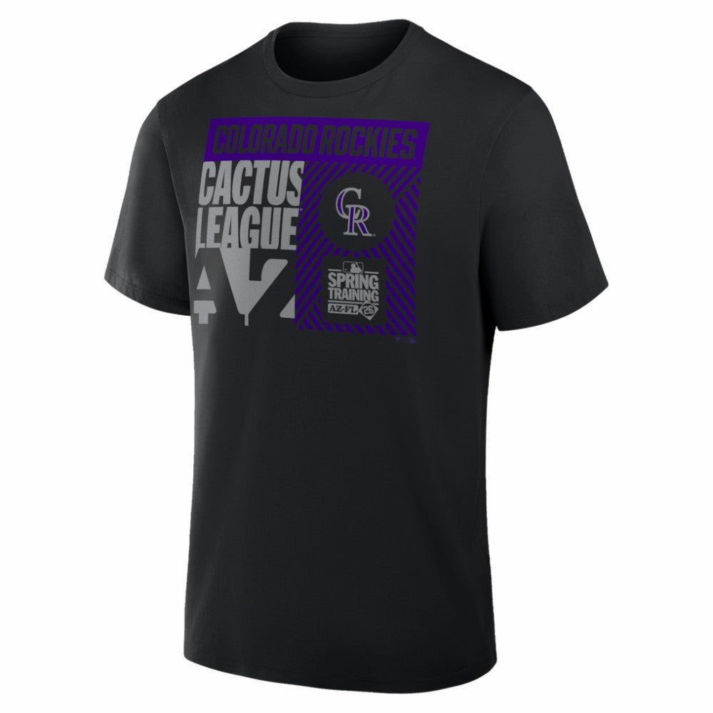 Colorado Rockies 2026 Spring Training True Icon T-Shirt - Black - MLB on Sale
