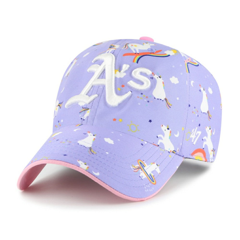 Athletics '47 Girls Youth Unicorn Clean Up Adjustable Hat - Lavender - 47 brand Sale