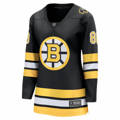 David Pastrnak Boston Bruins Fanatics Women's Home Breakaway Jersey - Black - NHL 203941388