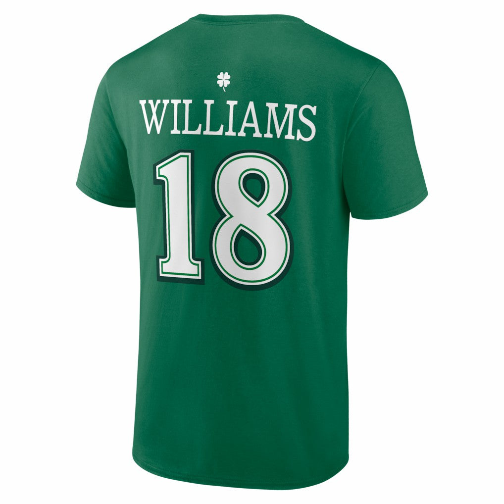 Caleb Williams Chicago Bears St. Patrick's Day Icon Name & Number T-Shirt Green