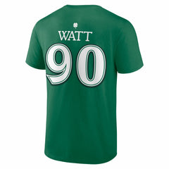 T.J. Watt Pittsburgh Steelers St. Patrick's Day Icon Name & Number T-Shirt Green