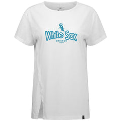 Chicago White Sox Levelwear Women's Blue Haven Influx Cornerstone T-Shirt - White - MLB Sale