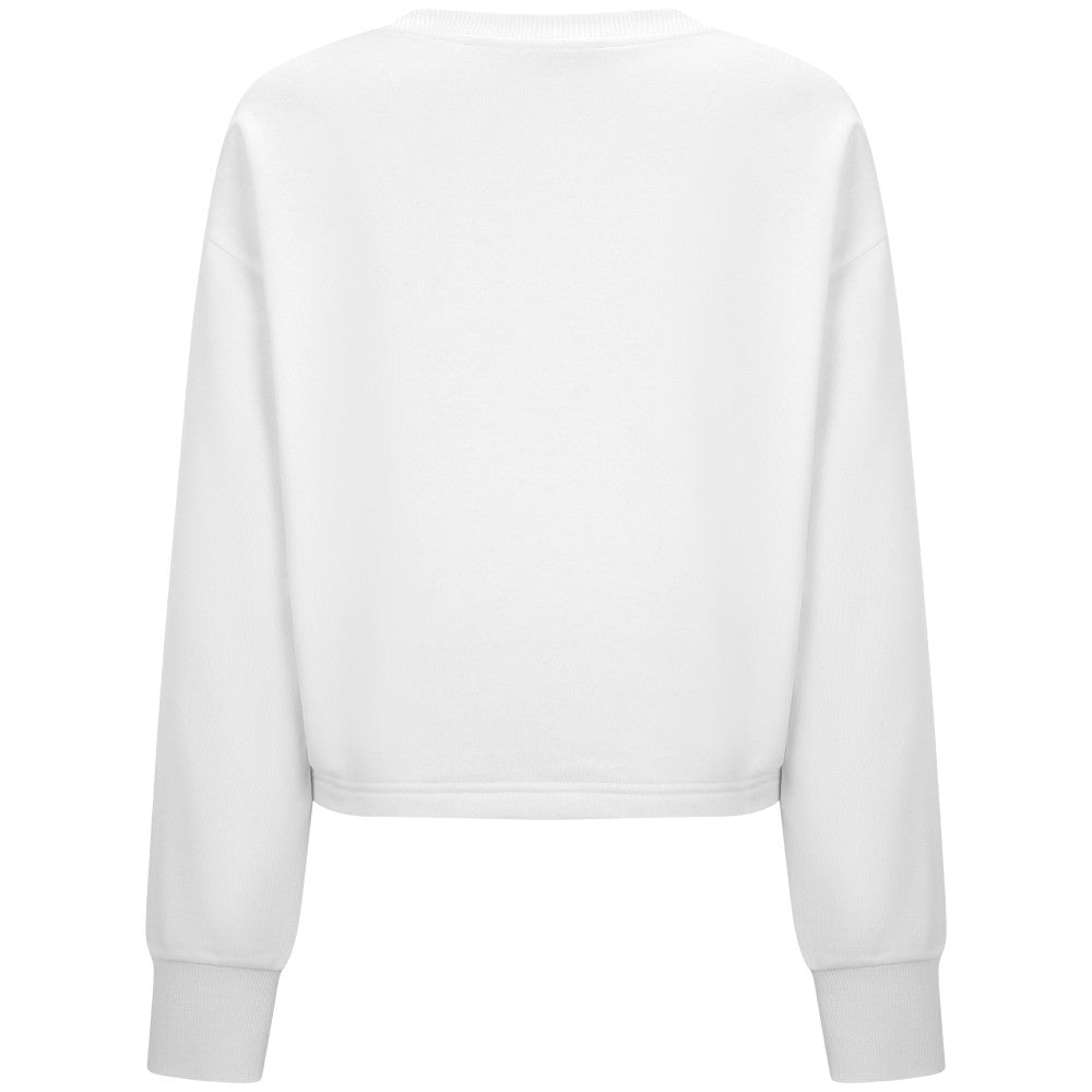 Miami Marlins Levelwear Women's Judd Cornerstone Cropped Sweatshirt - White - MLB Discount