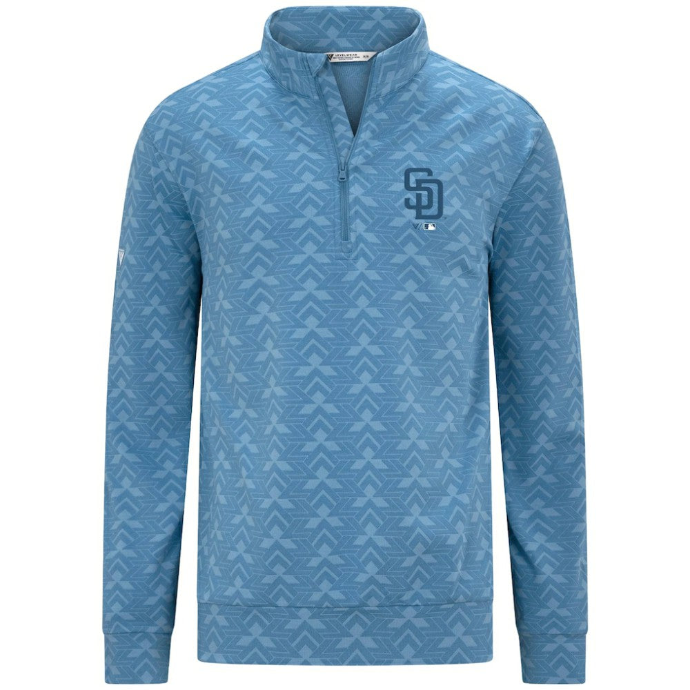 San Diego Padres Levelwear Chameleon Quarter-Zip Pullover - Blue - MLB Online