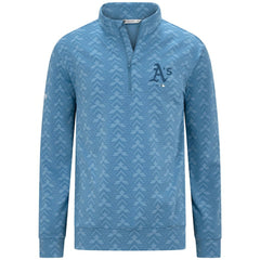 Athletics Levelwear Chameleon Quarter-Zip Pullover - Blue - MLB Lifestyle