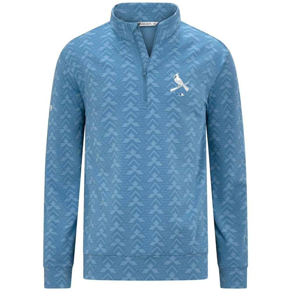 St. Louis Cardinals Levelwear Chameleon Quarter-Zip Pullover - Blue - MLB Lifestyle