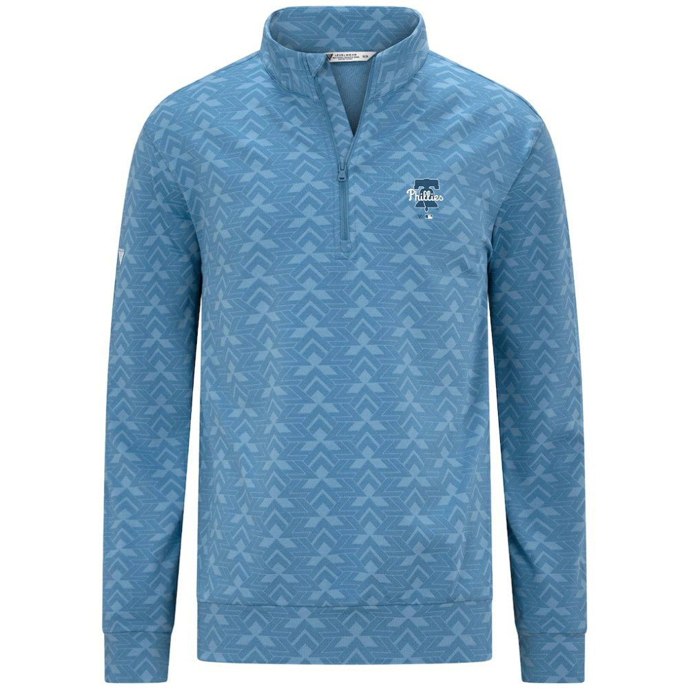 Philadelphia Phillies Levelwear Chameleon Quarter-Zip Pullover - Blue - MLB Sale