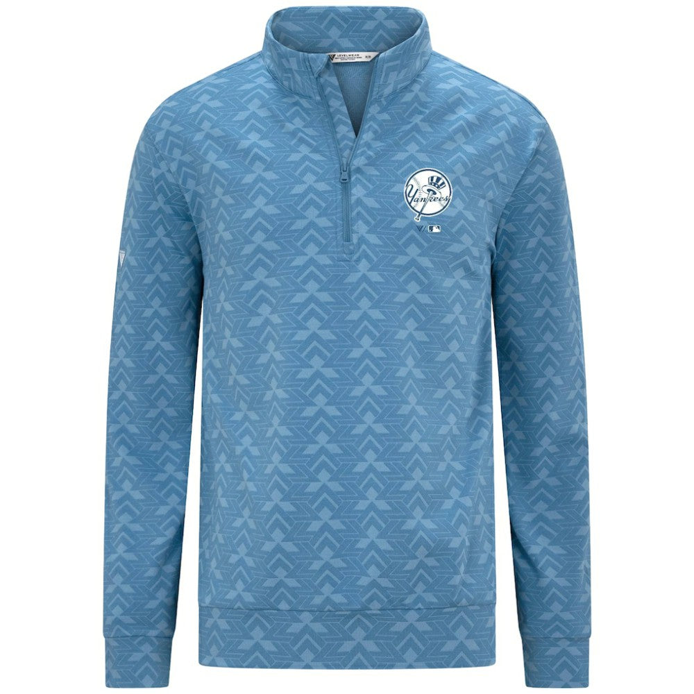 New York Yankees Levelwear Chameleon Quarter-Zip Pullover - Blue - MLB on Sale