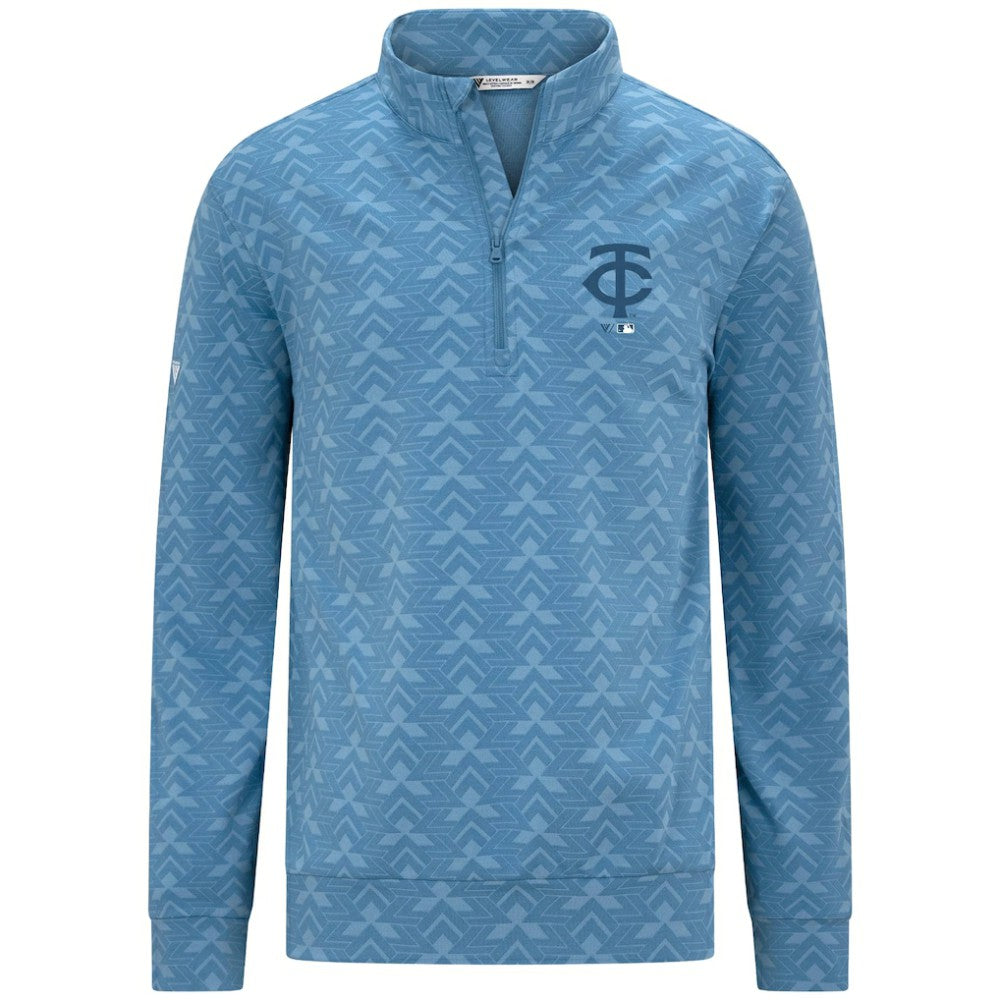 Minnesota Twins Levelwear Chameleon Quarter-Zip Pullover - Blue - MLB Discount