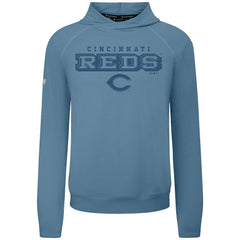 Cincinnati Reds Levelwear Mandate Tri-Blend Hoodie - Blue - MLB Lifestyle