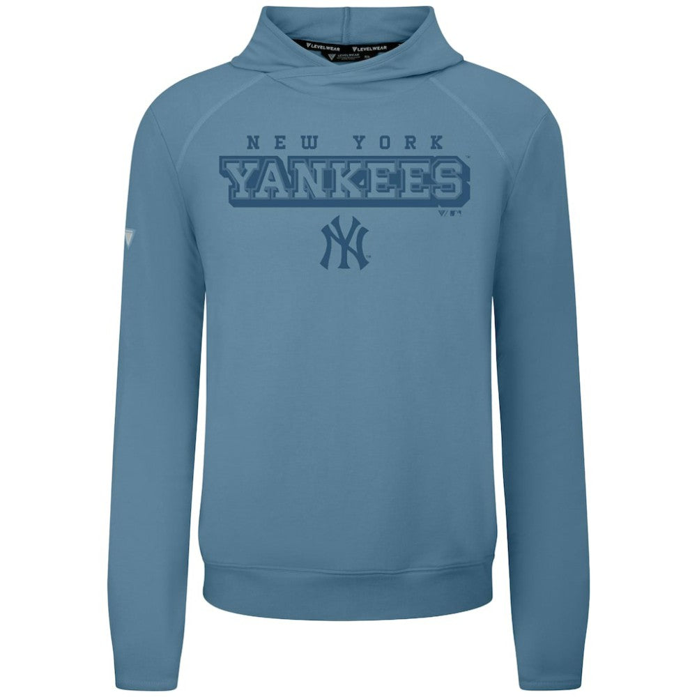 New York Yankees Levelwear Mandate Tri-Blend Hoodie - Blue - MLB Discount