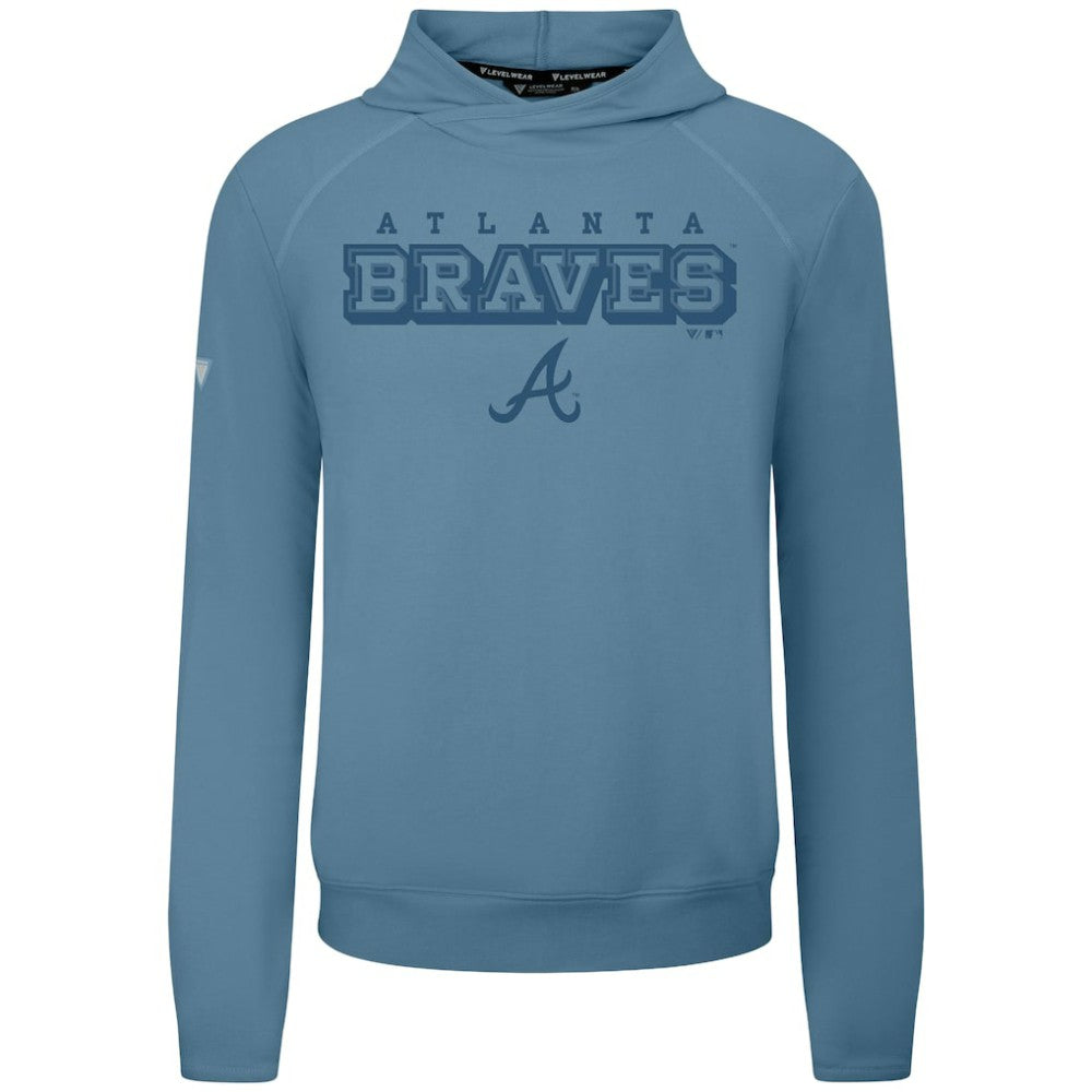 Atlanta Braves Levelwear Mandate Tri-Blend Hoodie - Blue - MLB on Sale