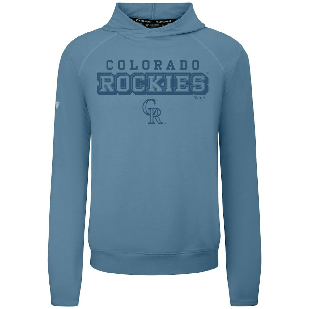 Colorado Rockies Levelwear Mandate Tri-Blend Hoodie - Blue - MLB on Sale