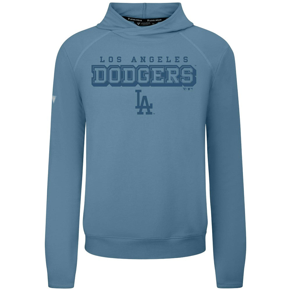 Los Angeles Dodgers Levelwear Mandate Tri-Blend Hoodie - Blue - MLB Discount