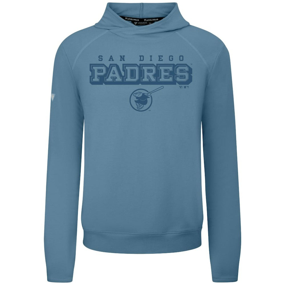 San Diego Padres Levelwear Mandate Tri-Blend Hoodie - Blue - MLB Discount