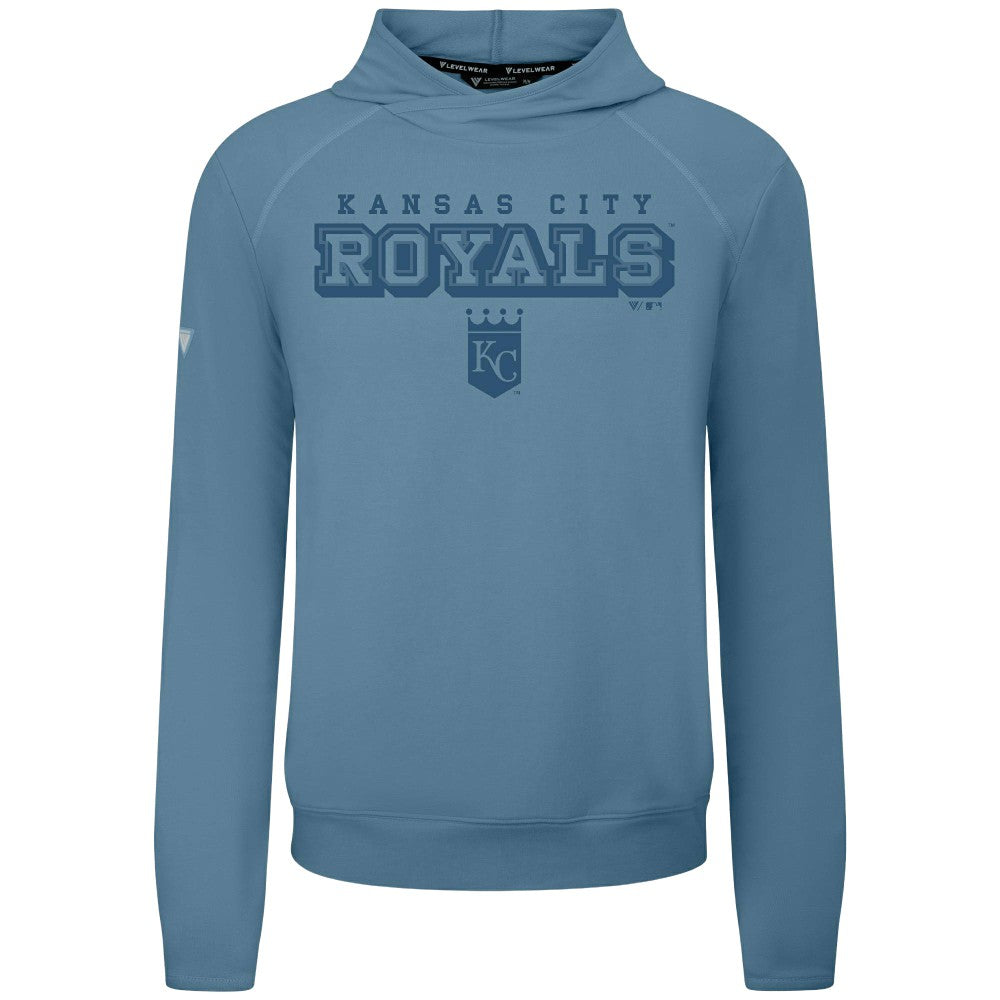 Kansas City Royals Levelwear Mandate Tri-Blend Hoodie - Blue - MLB Lifestyle