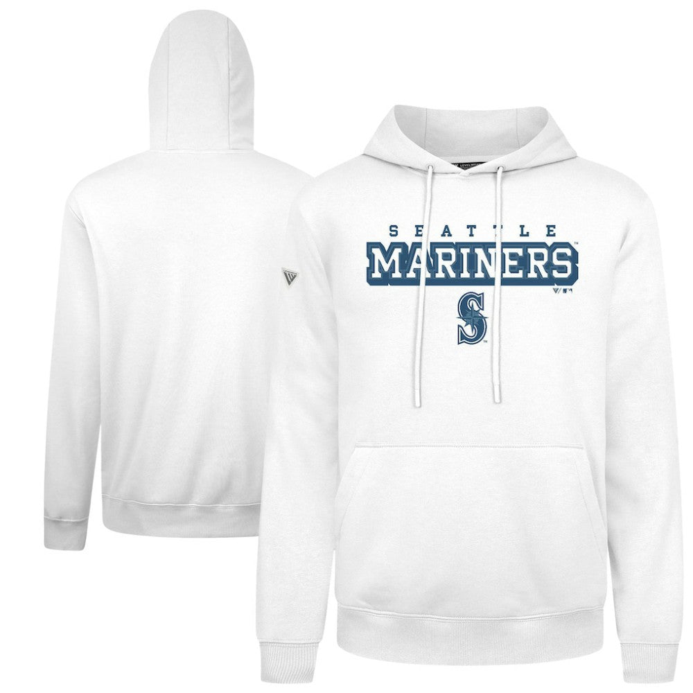 Seattle Mariners Levelwear Podium Hoodie - White - MLB Lifestyle