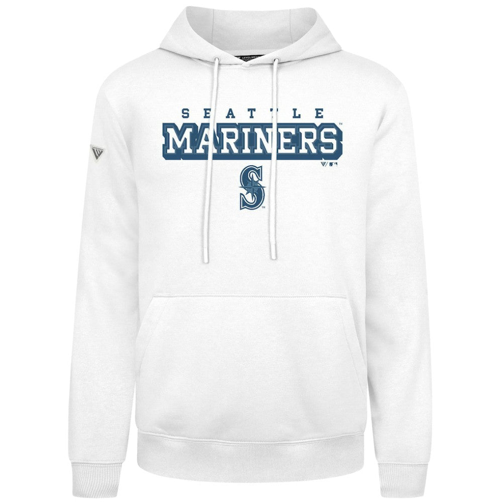 Seattle Mariners Levelwear Podium Hoodie - White - MLB Lifestyle