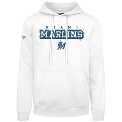 Miami Marlins Levelwear Podium Hoodie - White - MLB Discount