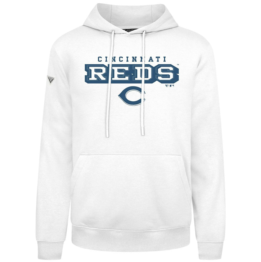 Cincinnati Reds Levelwear Podium Hoodie - White - MLB Sale