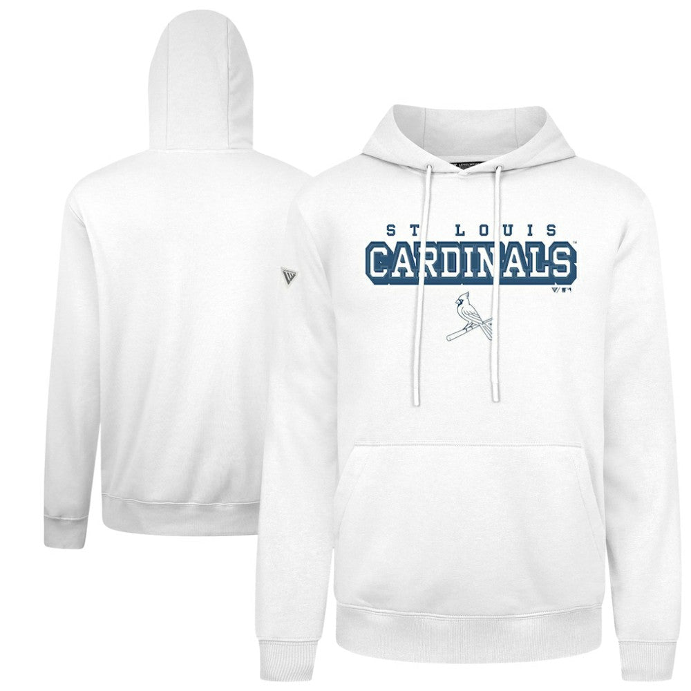 St. Louis Cardinals Levelwear Podium Hoodie - White - MLB Discount