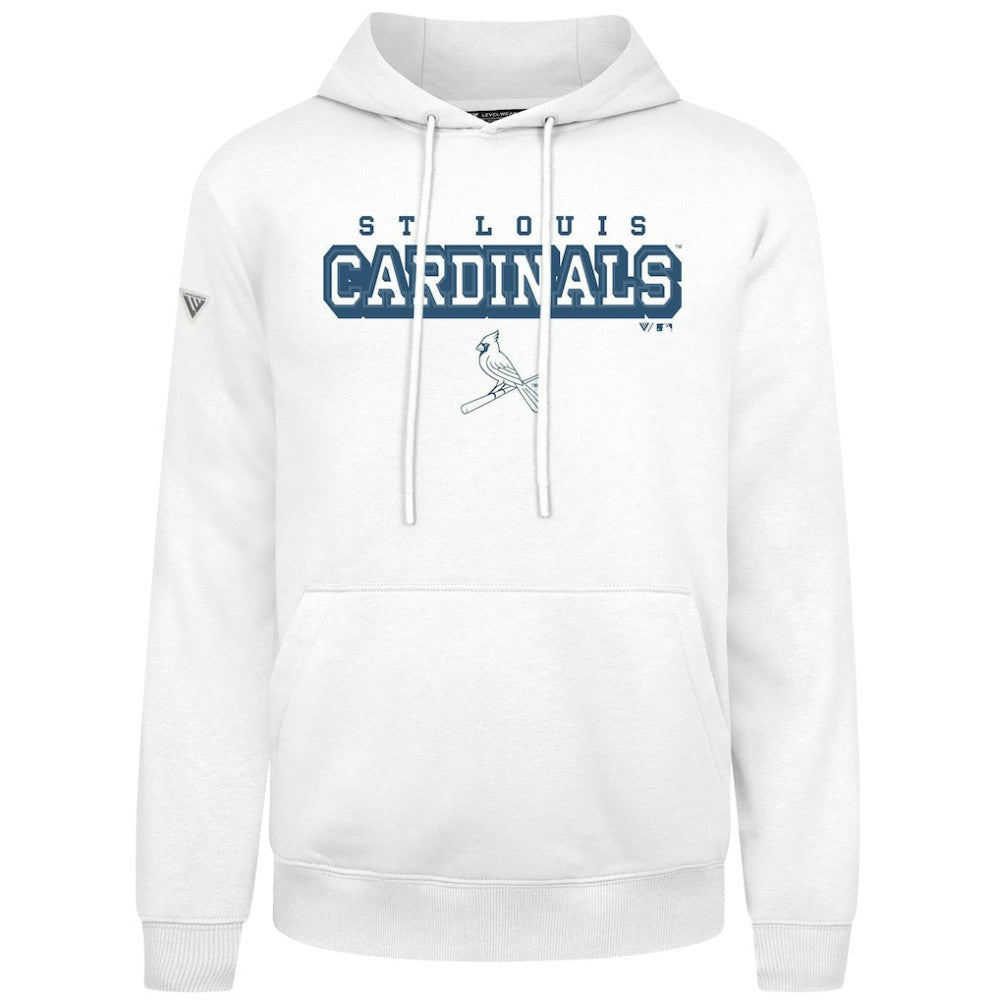 St. Louis Cardinals Levelwear Podium Hoodie - White - MLB Discount