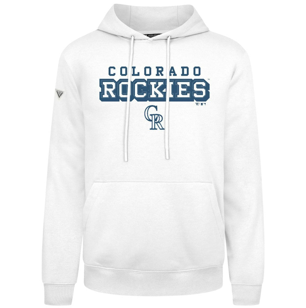 Colorado Rockies Levelwear Podium Hoodie - White - MLB on Sale