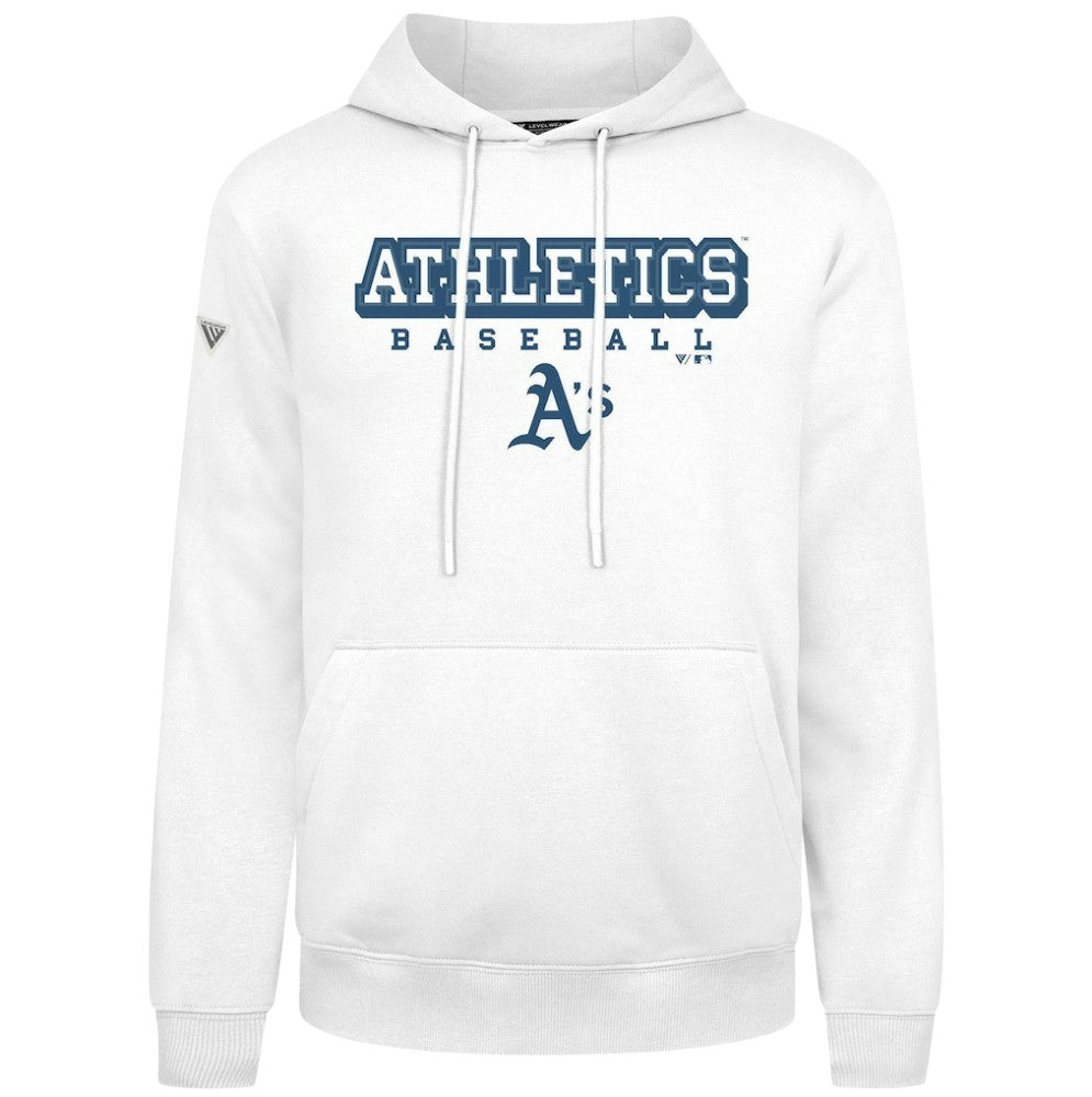 Athletics Levelwear Podium Hoodie - White - MLB on Sale