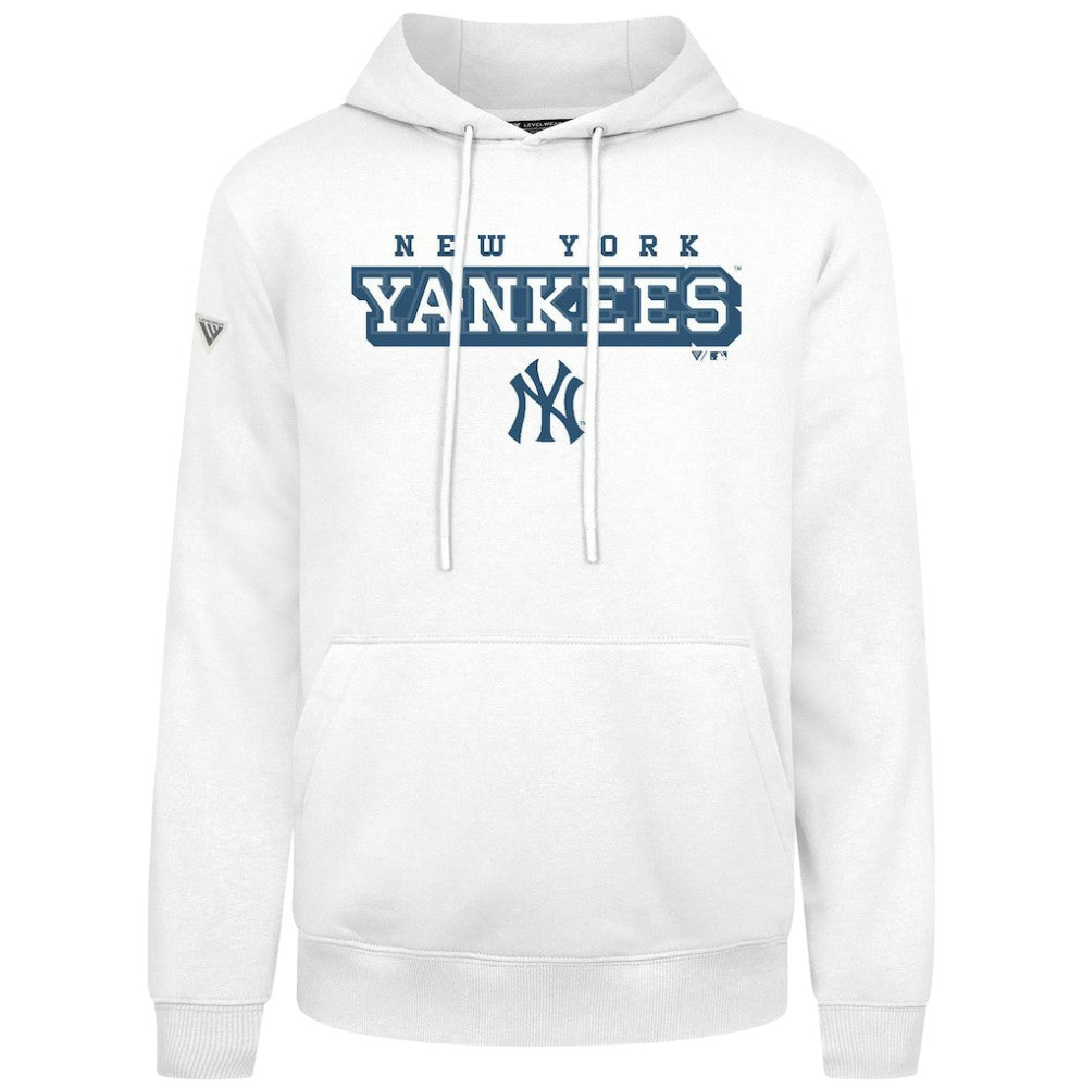 New York Yankees Levelwear Podium Hoodie - White - MLB Discount