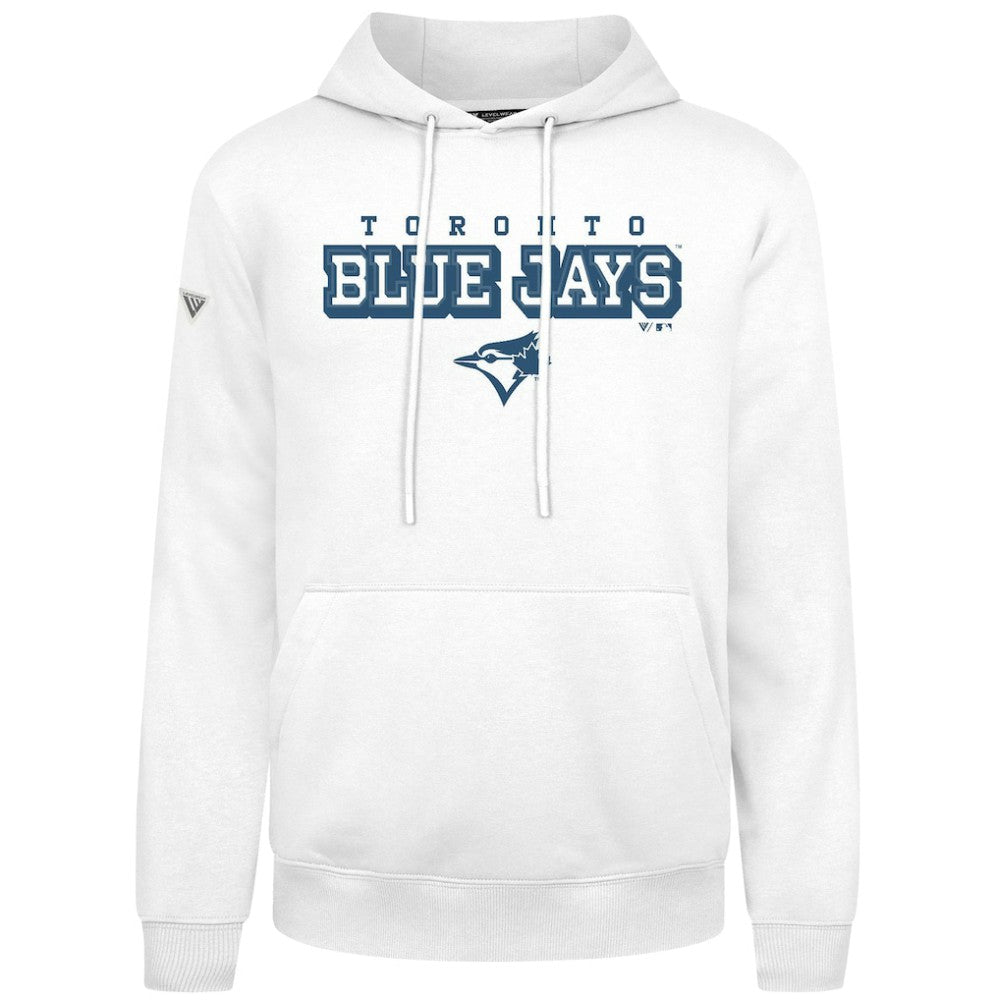 Toronto Blue Jays Levelwear Podium Hoodie - White - MLB Discount
