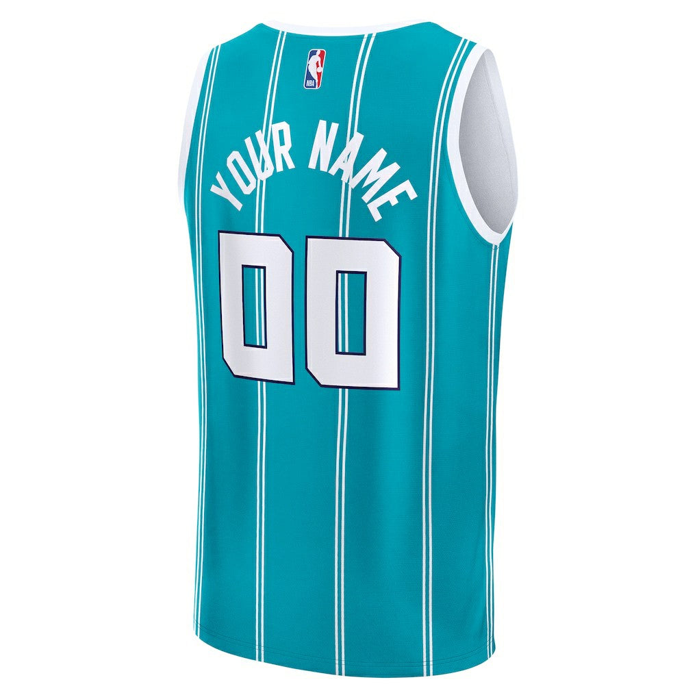 Charlotte Hornets Fast Break Custom Jersey Icon Edition Teal | Fanatics